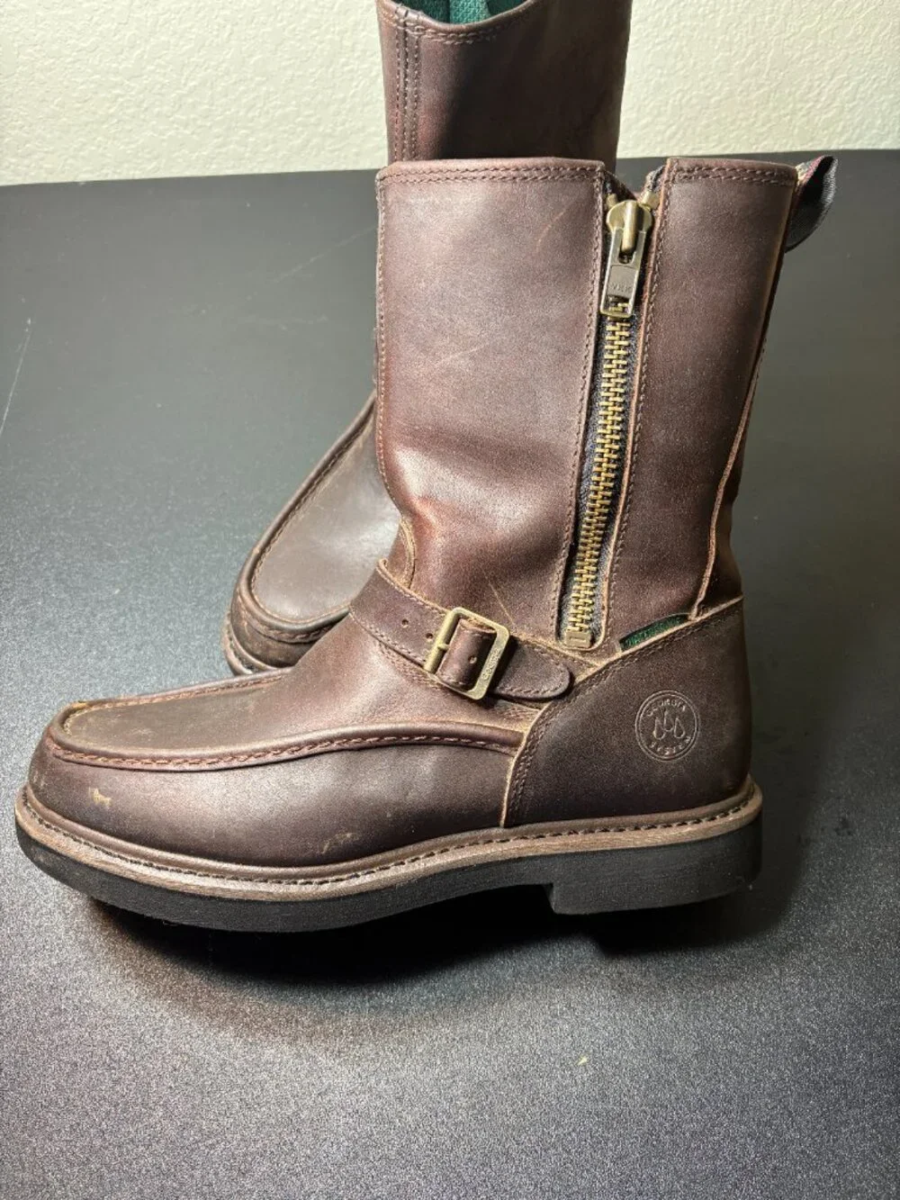 Men's Georgia Boot Leather Waterproof Work Boot size 12M